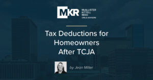 Tax Deductions for Homeowners After TCJA