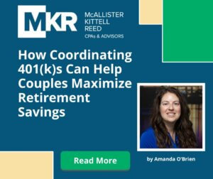 MKR - Coordinating 401k Retirement - Amanda O'Brien